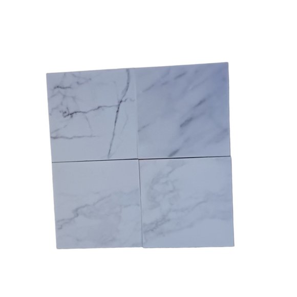 Walplus 24 Pack 4x4 White Marble Style Tile Stickers - Picture 5 of 6